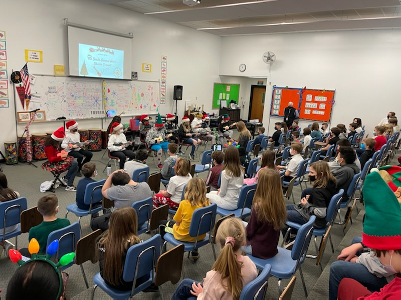 Sixth Grade puts on a Ukulele Concert Chittenango School District